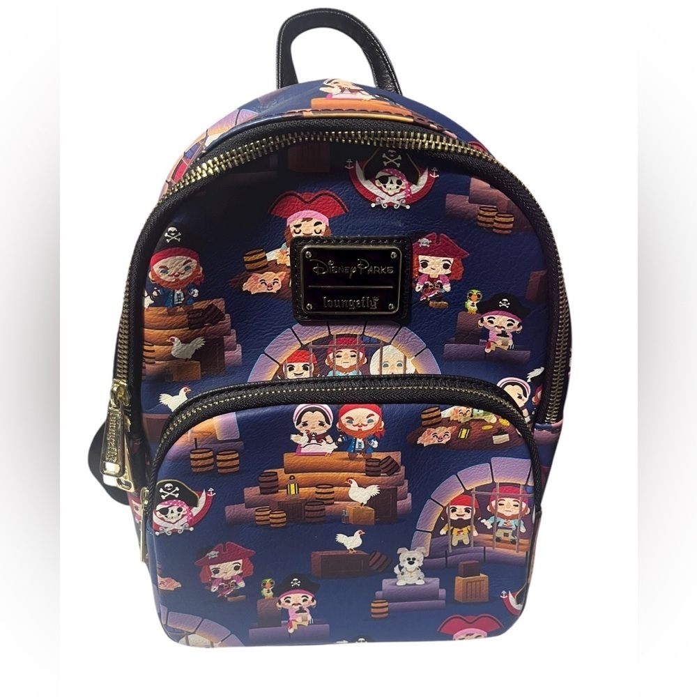 Disney Parks Pirates of the Caribbean Loungefly Mini Backpack